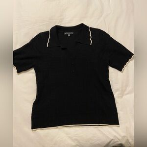 Adriana Papell Crochet Sweater Top